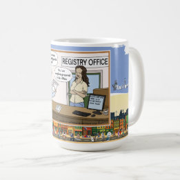 Die A Rhea | Literal Wordplay Humor Classic Coffee Mug