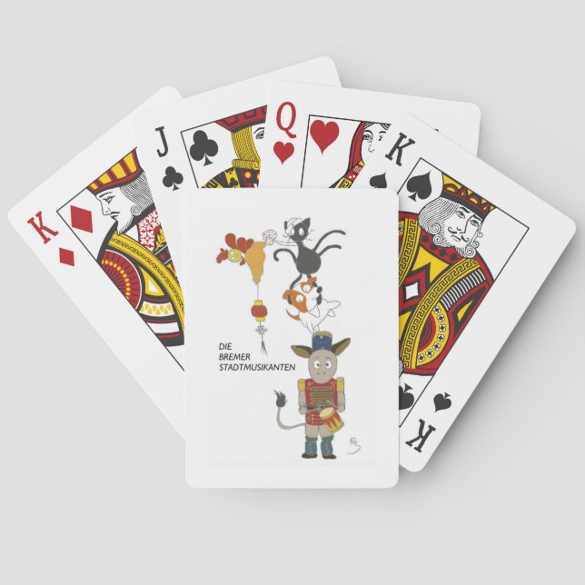 Die Bremer Stadtmusikanten Playing Cards (Back)