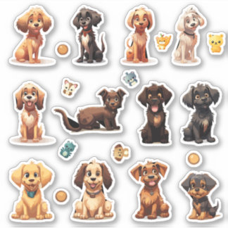 Die Cut Dog Stickers