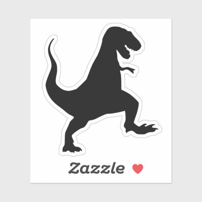 DIE CUT STYLE DINOSAUR DECAL STICKERS (Feuille)