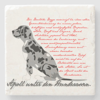 Die Deutsche Dogge – der Apoll unter den Hunderass Stone Coaster