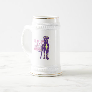 Die Dogge als Bismarck Bierkrug Beer Stein