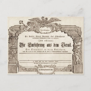 Die Entführung aus dem Serail (Mozart) Postcard