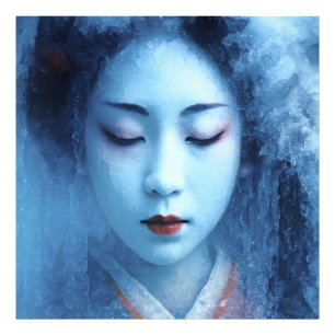 Die Geisha im Eis - Expressiv Photo Print