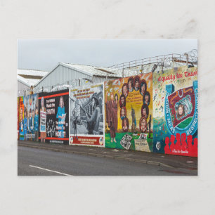 Die Graffiti in Belfast Irland Postcard