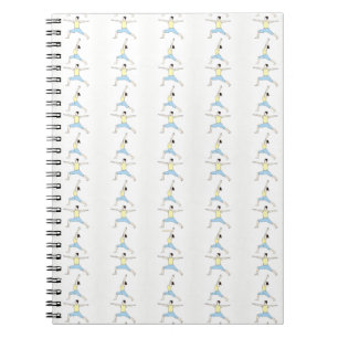 Die Heldin Yogastellung Notebook