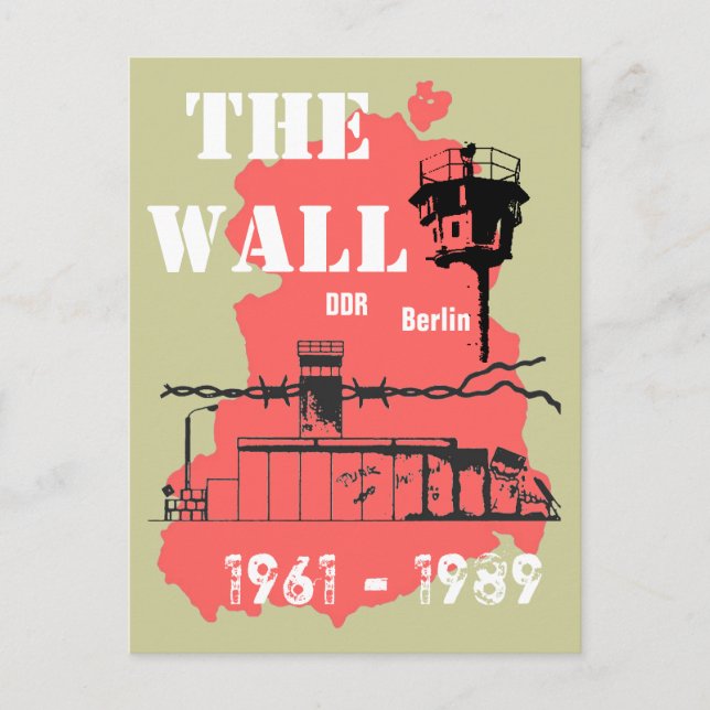 Die Mauer DDR Postcard (Front)