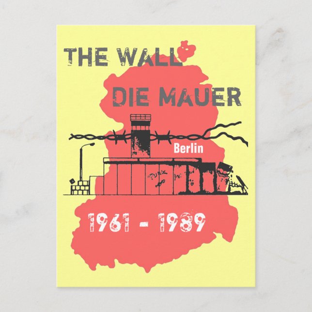 Die Mauer special Design Postcard (Front)
