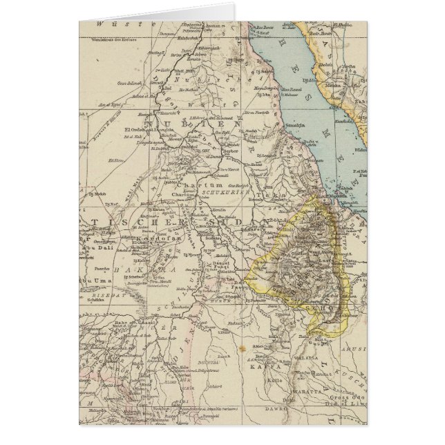 Die Nillander - Atlas Map of the Nile (Front)