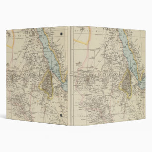 Die Nillander - Atlas Map of the Nile Binder