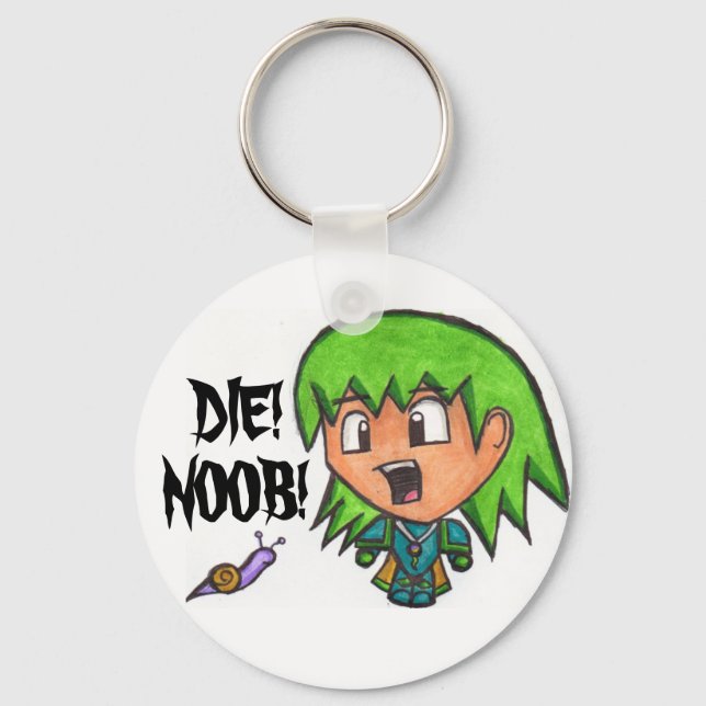 DIE! NOOB! KEYCHAIN! KEYCHAIN (Front)