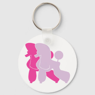 Die pinken Pudel Keychain
