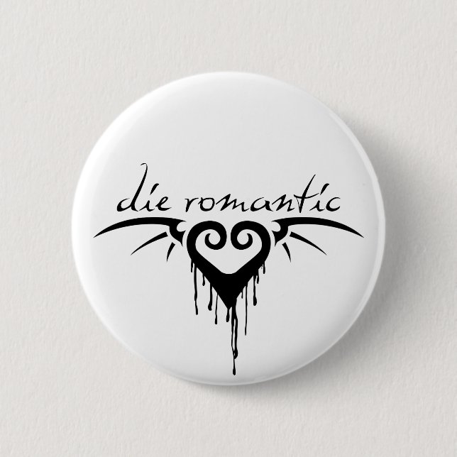 die romantic 2 inch round button (Front)