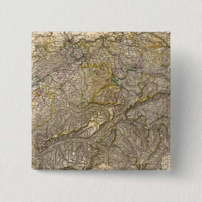 Die Schweiz 2 Inch Square Button (Front)