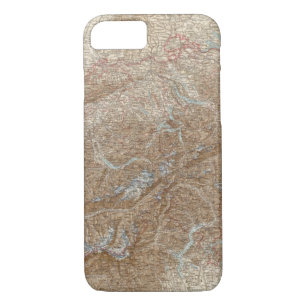 Die Schweiz,  Switzerland Atlas Map iPhone 8/7 Case