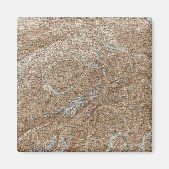 Die Schweiz,  Switzerland Atlas Map Magnet (Front)