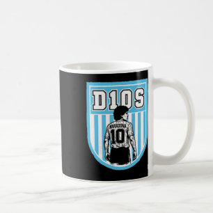 Diego Maradona D10s Shield Dge Retro Footll Soccer Coffee Mug