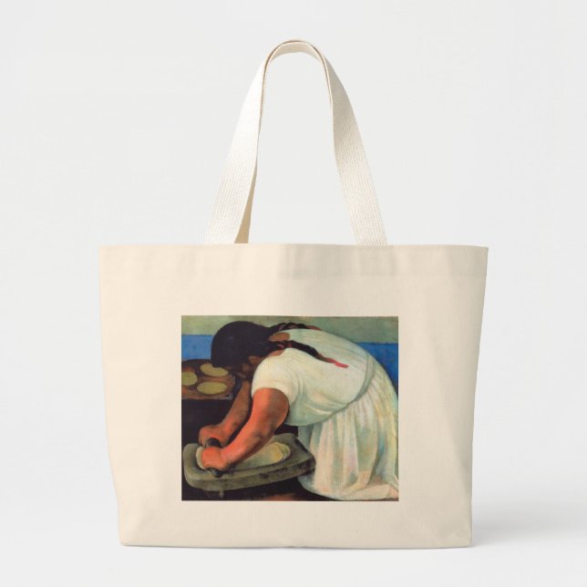 Diego Rivera  - La Molendera, 1923 Large Tote Bag (Front)