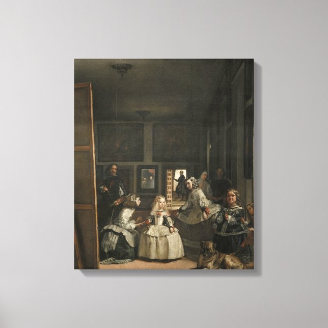 Diego Velazquez Las Meninas Canvas Print (Front)
