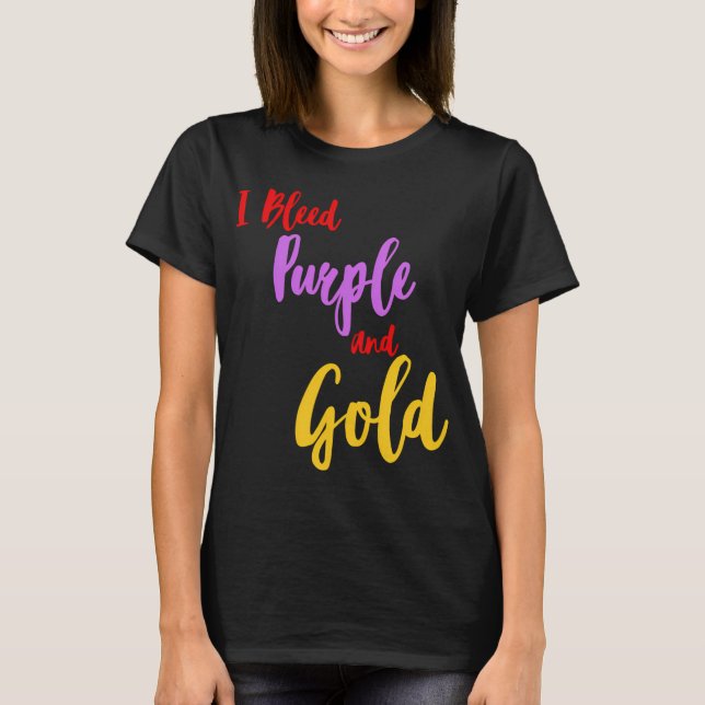 Diehard Purple & Gold T-Shirt (Front)
