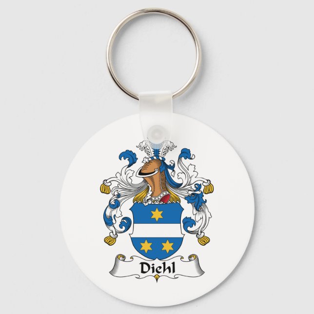 Diehl Family Crest Keychain (Front)