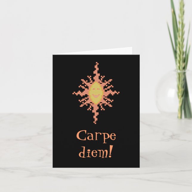 Diem de Carpe ! Carte pour notes de rayon de (Devant)