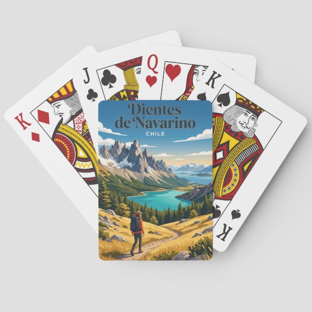 Dientes de Navarino Chile Playing Cards (Back)