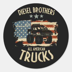 Diesel Brothers Flag All American Truck Seal