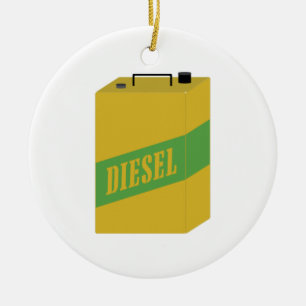 Diesel Can Ceramic Ornament