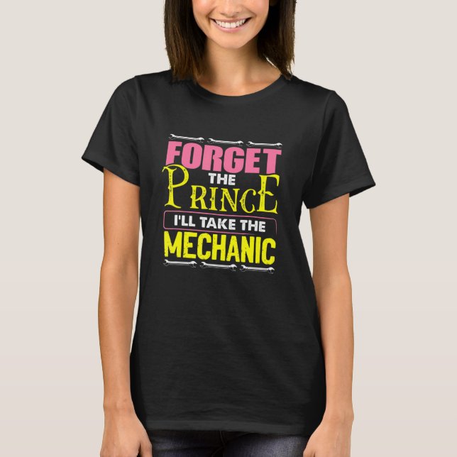 Diesel Car Fixing Forget The Prince Ill Take The M T-Shirt (Front)
