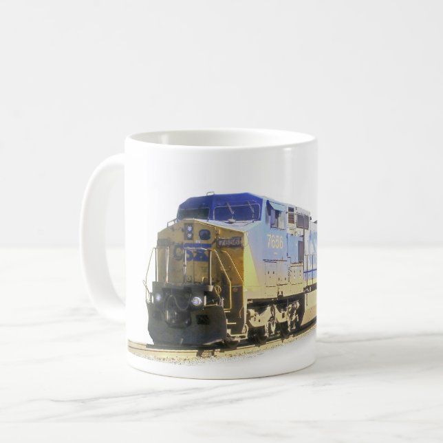 Diesel-electric train mug (Front Left)