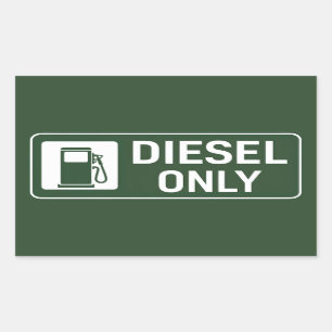 Diesel Fuel Only Sticker