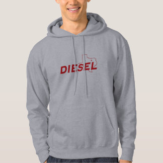 Diesel Heather/Red Hoodie