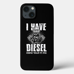 Diesel In My Veins Funny Truckers Meme MenS Gift iPhone 13 Case