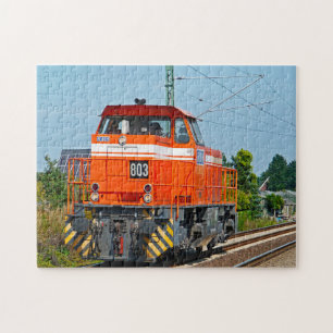 Diesel Locomotive Maine. Jigsaw Puzzle