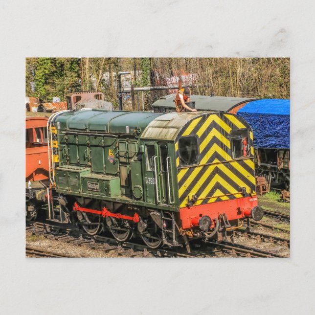 Diesel Locomotive Postcard (Front)