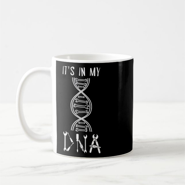 Diesel Mechanic Car Fixing Its In My Dna Auto Repa Coffee Mug (Left)