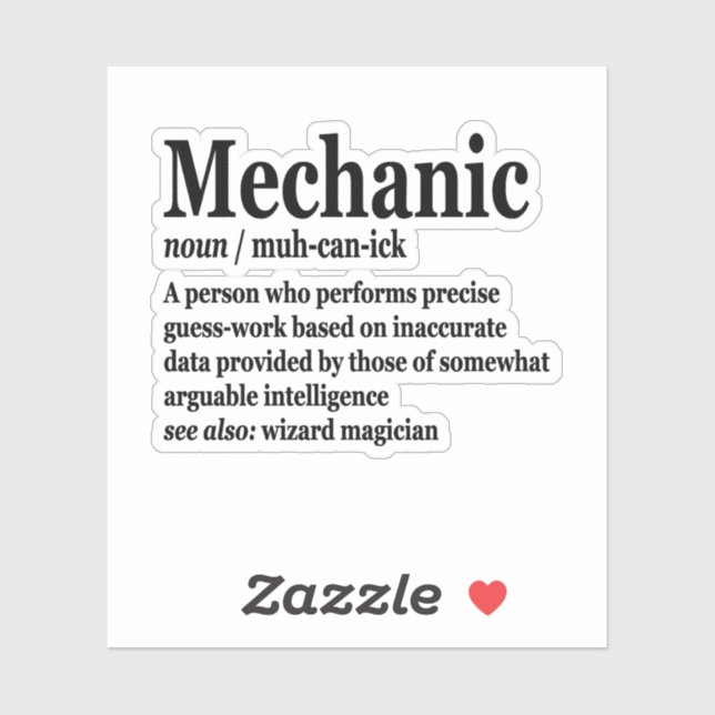 Diesel Mechanic Definition Funny Repairman Father  (Sheet)