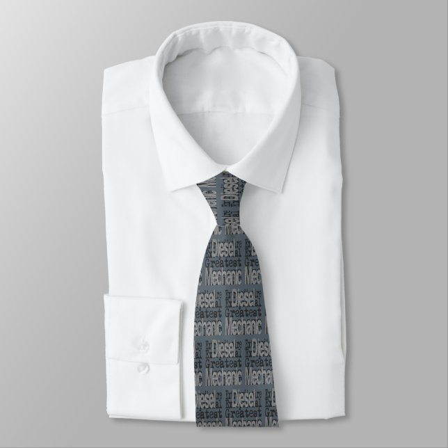 Diesel Mechanic Extraordinaire Tie (Tied)