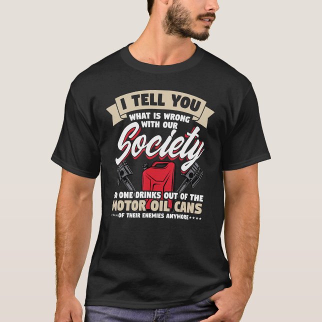 Diesel Mechanic Fixing I Tell You Whats Wrong Auto T-Shirt (Front)