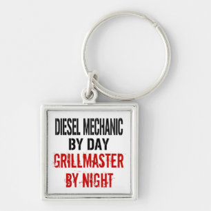 Diesel Mechanic Grillmaster Keychain