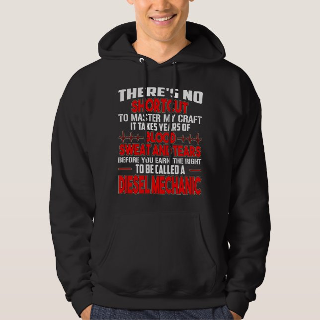 Diesel Mechanic Hoodie Funny Gifts for Men (Front)