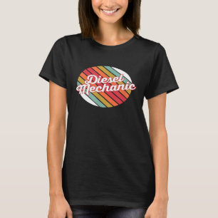 Diesel Mechanic Vintage Sun Style Graphic For Mech T-Shirt