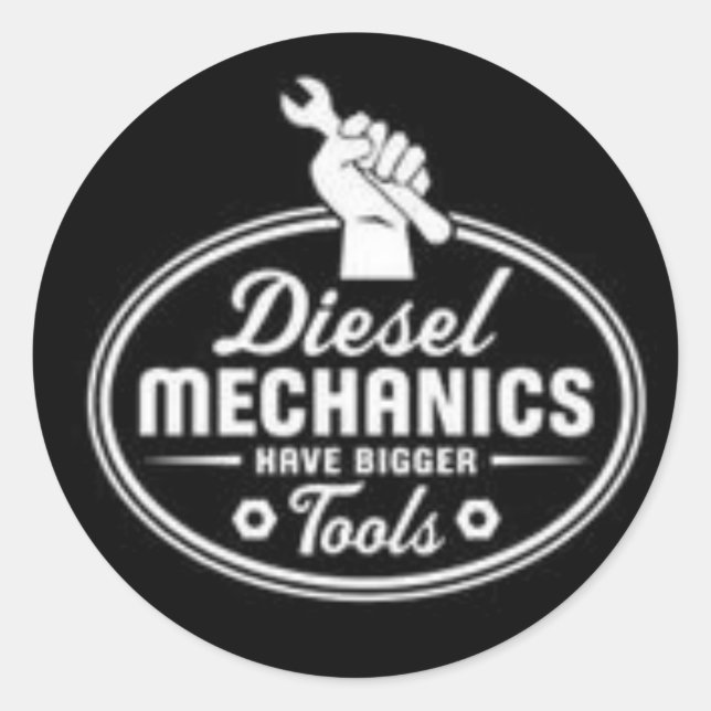 Diesel Mechanics Tools Classic Round Sticker (Front)