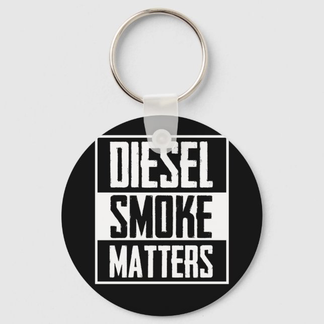 DIESEL SMOKE MATTERS Diesel Truck Roll Coal Keychain (Front)