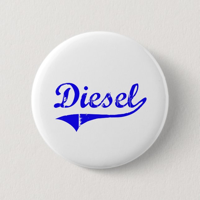 Diesel Surname Classic Style 2 Inch Round Button (Front)