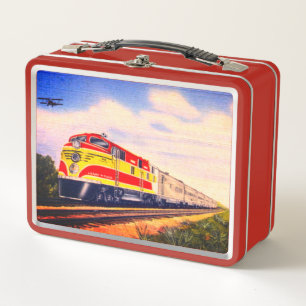 Diesel Train & Airplane  Metal Lunch Box