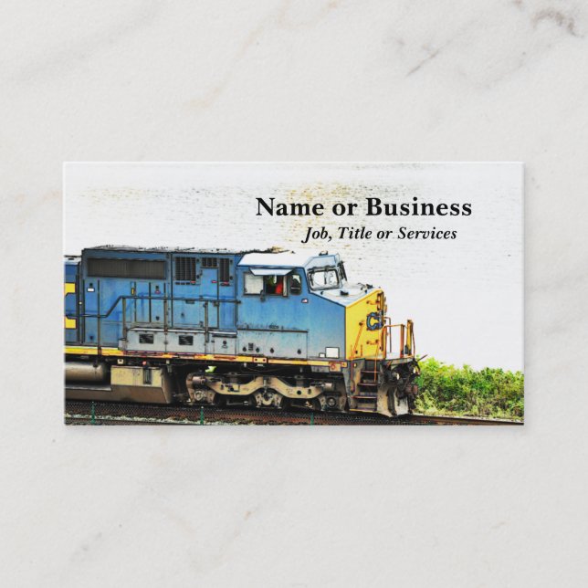 diesel train business card (Front)
