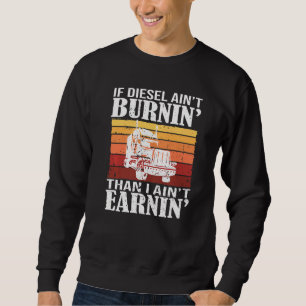 Diesel Trucker Big Rig Semi Trailer Truck Driver Sweatshirt