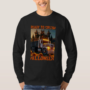Diesel Trucker Semi Trailer Truck Driver Halloween T-Shirt
